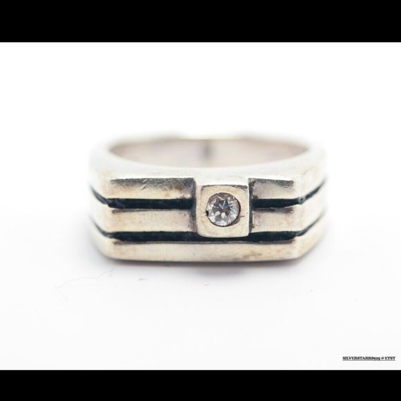 Sold: Modern Sterling Silver Ring Size 7 1/2