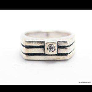 Sold: Modern Sterling Silver Ring Size 7 1/2