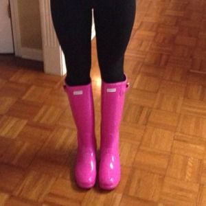 Pink Hunter boots
