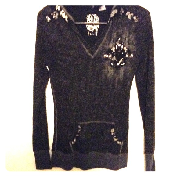 Miss me hooded sweater size small