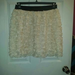 Ivory Rosette Skirt