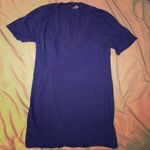 Royal blue American Apparel Deep V tshirt