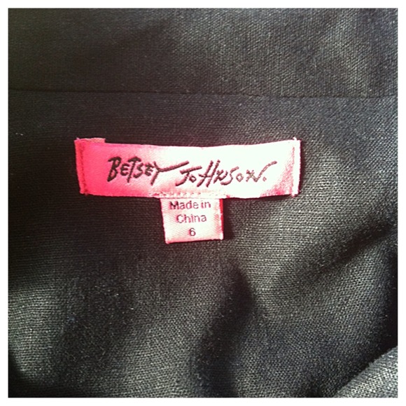 Betsey Johnson Black Jacket/Blazer Sz 6 - Picture 4 of 4