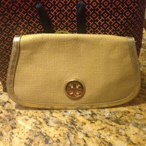 Tory Burch Gold Clutch