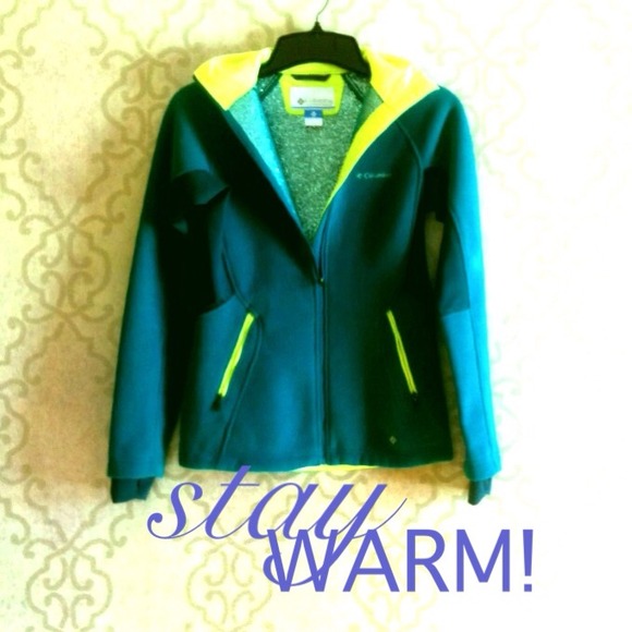 Green zip omni-heat Columbia