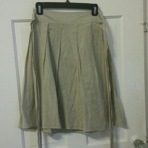 Theory pleated wrap skirt