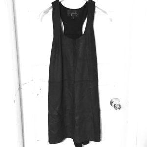 REAL Leather racer back dress