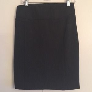 Dark gray pencil skirt