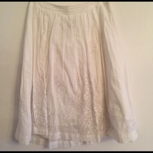White skirt