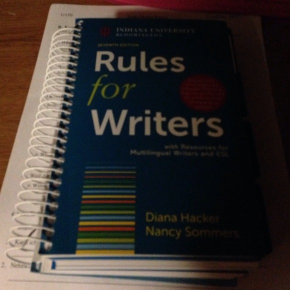 Rules For Writers College Textbook
