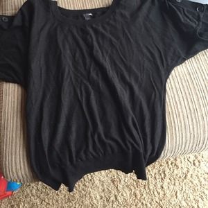 H&M sweater with button sleeves EUC