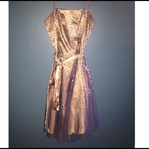 Gold formal dress