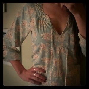 Lauren conrad teal blouse