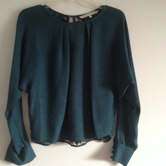 RACHEL Rachel Roy Tops - Sheer back-lace blouse