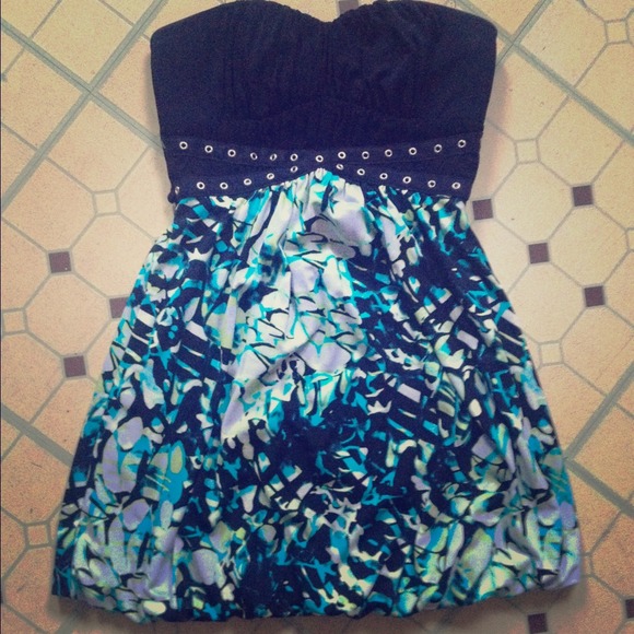 Simple strapless dress