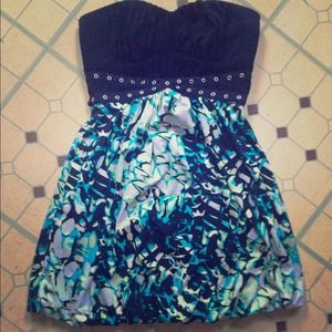 Simple strapless dress