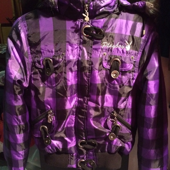 Purple plaid playboy jacket