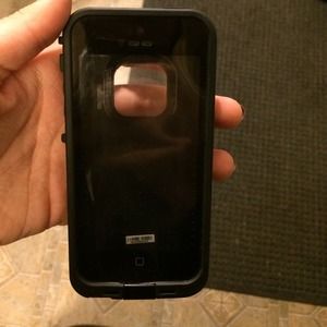 Black iPhone 5 lifeproof case