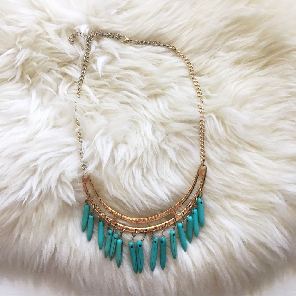 Turquoise & Gold Necklace