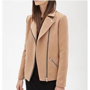 NWT - Boxy Woven Moto Jacket - Medium