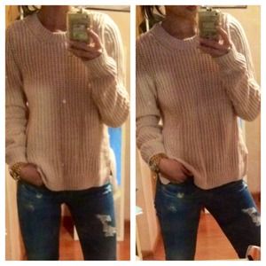 H&M blush sweater NWOT