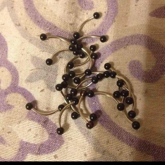 Black eyebrow rings $1 a piece
