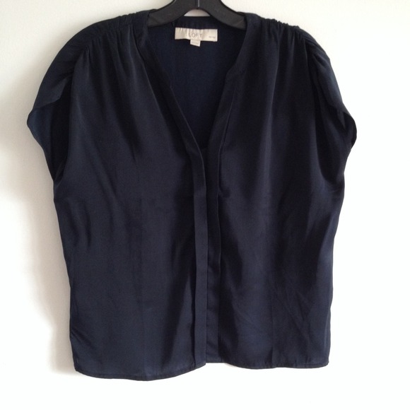LOFT Tops - Navy blouse