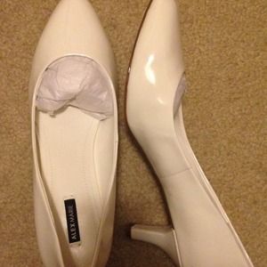 Alex Marie heels, white heels