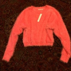 NASTY GAL extremely soft fuzzy cropped sweater