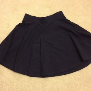 Navy skater skirt