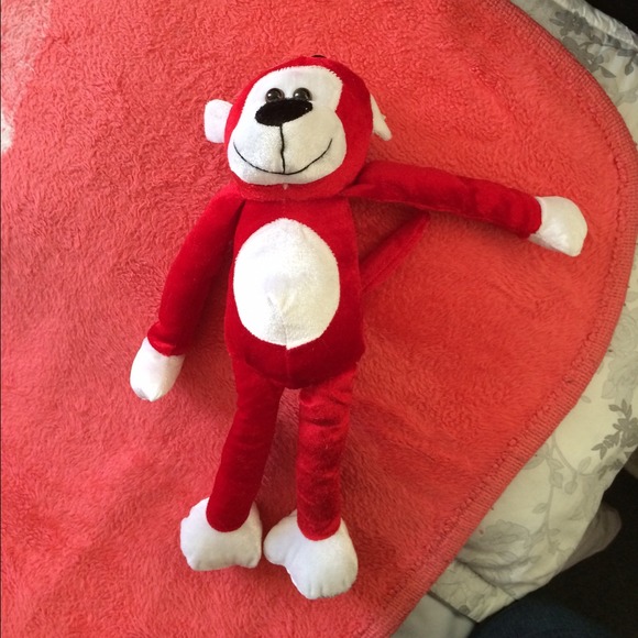 Red Monkey Plush Doll - Picture 2 of 4