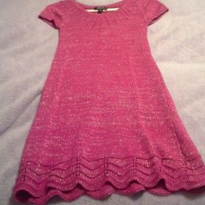 Sparkely pink sweater dress