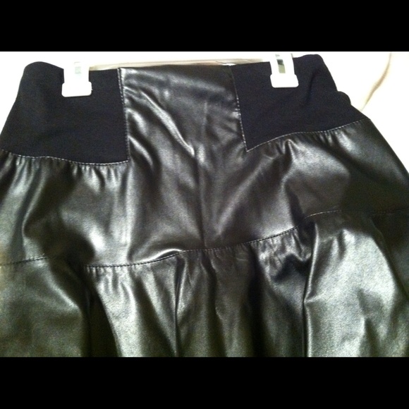Faux leather skater skirt. Brand new with tag. - Picture 4 of 4
