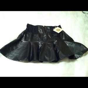 Faux leather skater skirt. Brand new with tag.