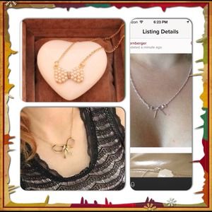 LAST CALL!! NWOT Cute Bow Necklace Bundle $8.00!