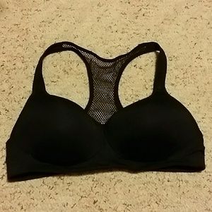 Black PINK yoga push-up bra