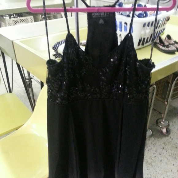Black Forever 21 sequin dress