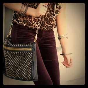 22W Dark purple/eggplant corduroy pants