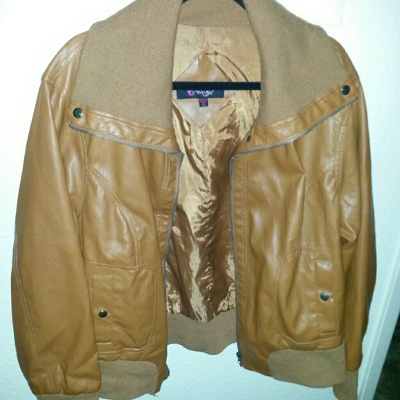 Jackets & Blazers - ❤❤SALE ❤❤ Brown faux leather jacket