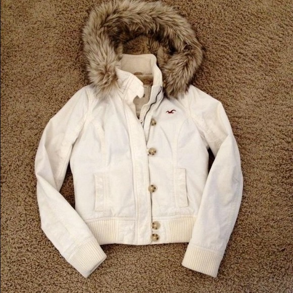 Off white Hollister winter coat.