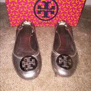 Tory Burch Metallic reva Ballet Flat