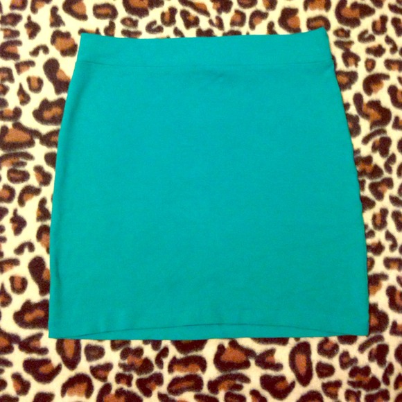 Turquoise Mini Skirt