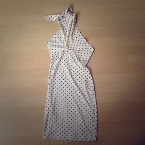 American Apparel Convertible Polka Dot Dress