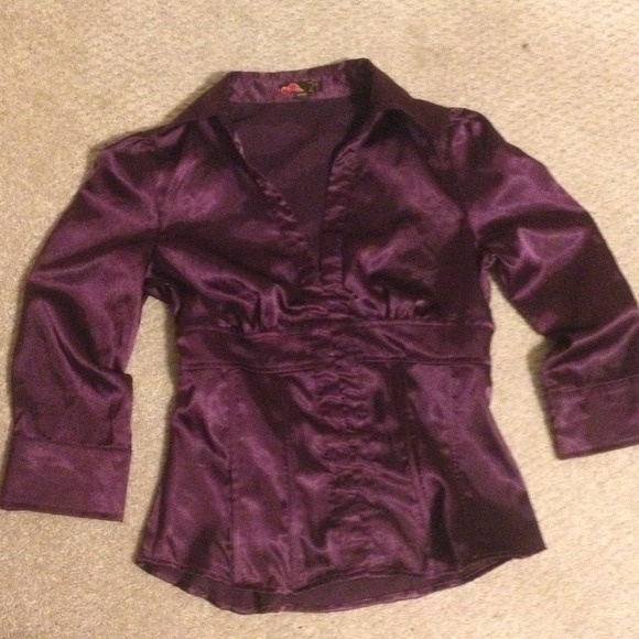 NWOT!!! Cute dark purple blouse !!(: