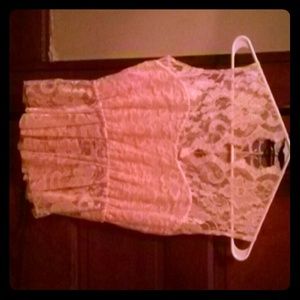 Womans Lace Peplum Top