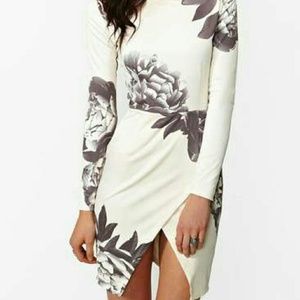 Asymmetrical Floral Dress