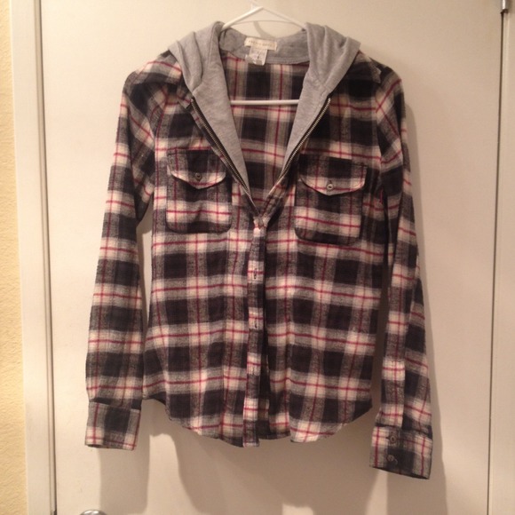 Flannel with hood