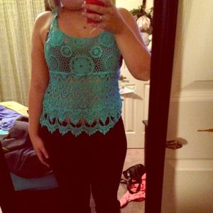 Teal tank top