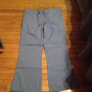 Blue scrub pants