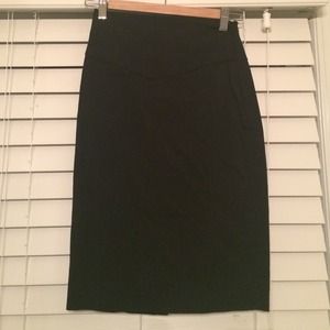 Black pencil skirt